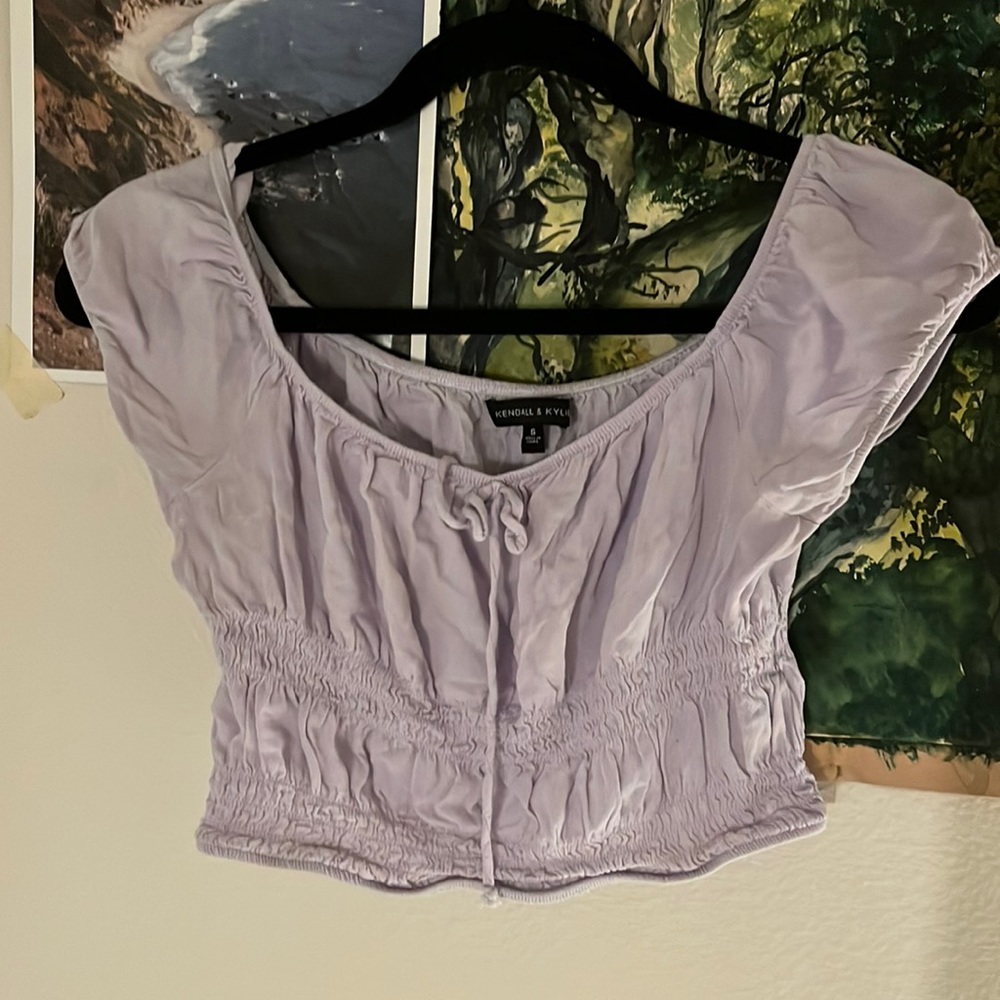 Purple Kendall and Kylie crop top